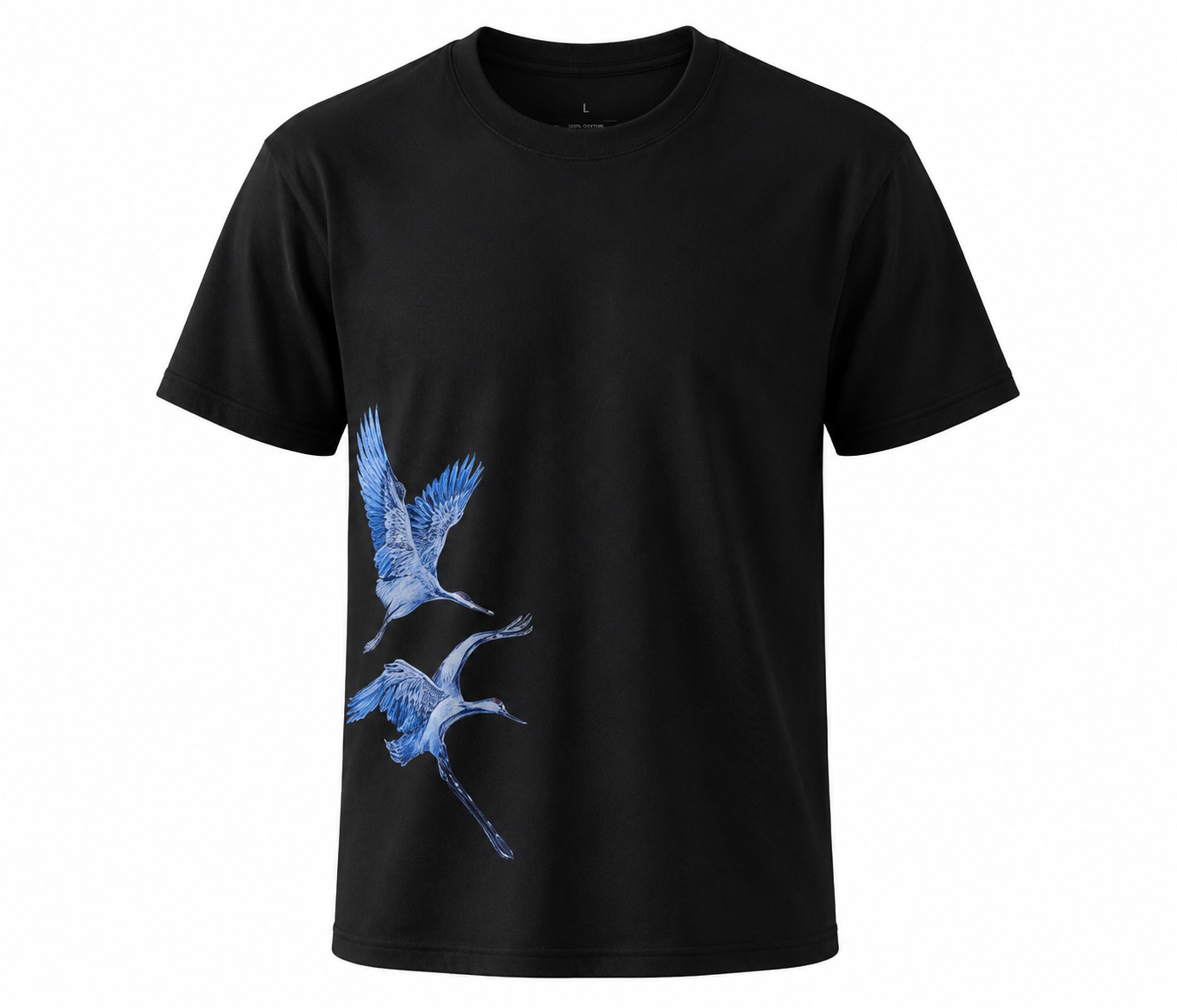 Blue Cranes Graphic T-Shirt